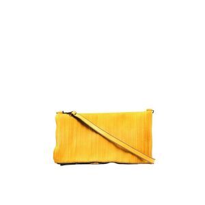NUMERO 10 Women's Plisse Clutch Bag Women YELLOW & ORANGE Clutches